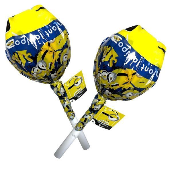 Набір льодяників Fruit Giant Lollipop Minions 15шт 120г 7760 фото
