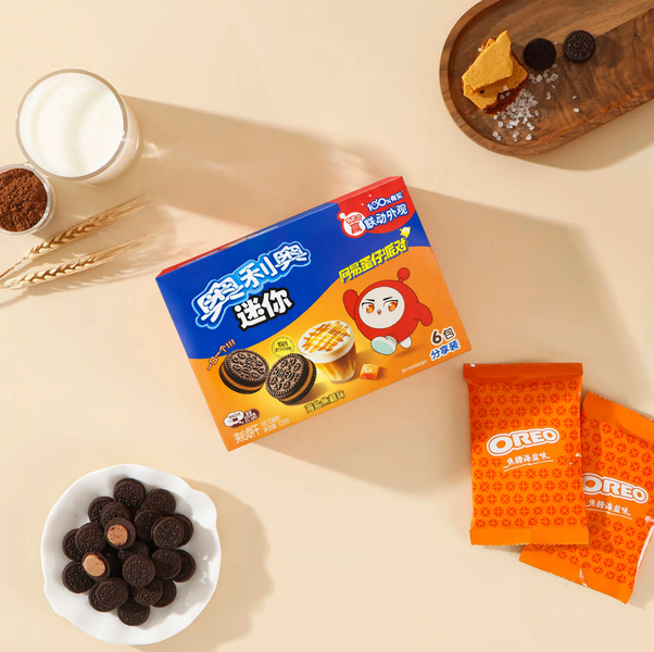 Печенье Oreo Mini Sea Salt Caramel Sandwich Biscuits Eggy Party 120г 10230 фото