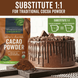 Органічний какао порошок Viva Naturals Organic Cacao Powder 227г 10030 фото 5