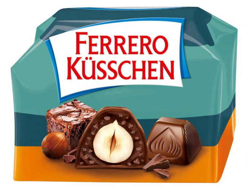 Коробка шоколадных конфет Ferrero Kusschen Brownie Limited Edition 20 шт, 178г 8187 фото