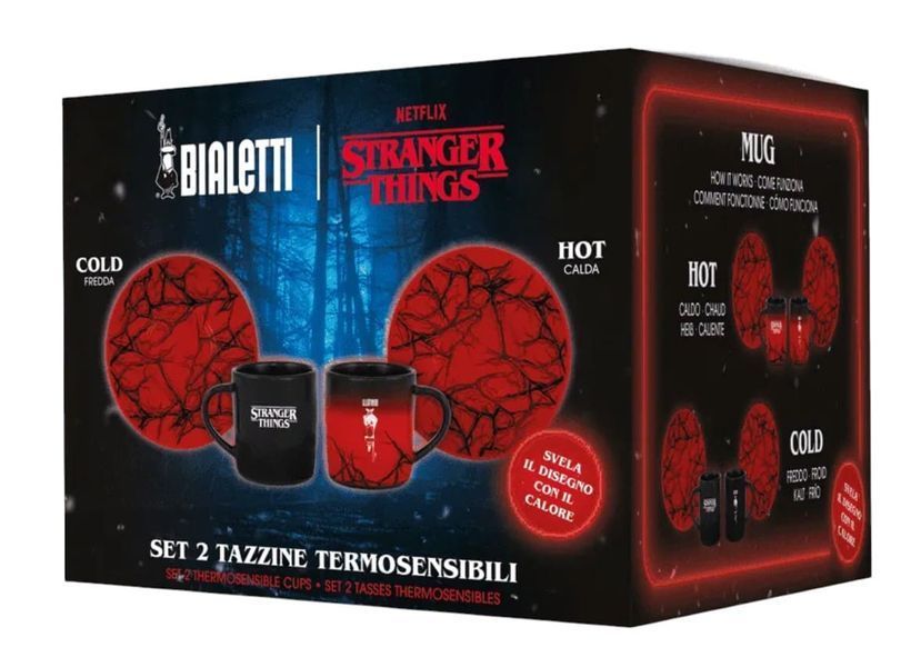 Набор чашек Bialetti Stranger Things Thermosensitive с блюдцами 2шт х 80 мл 10180 фото