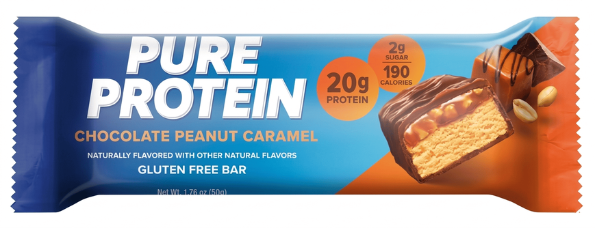 Протеиновые батончики Pure Protein Bars Chocolate Peanut Caramel 4шт х 50г 10827 фото
