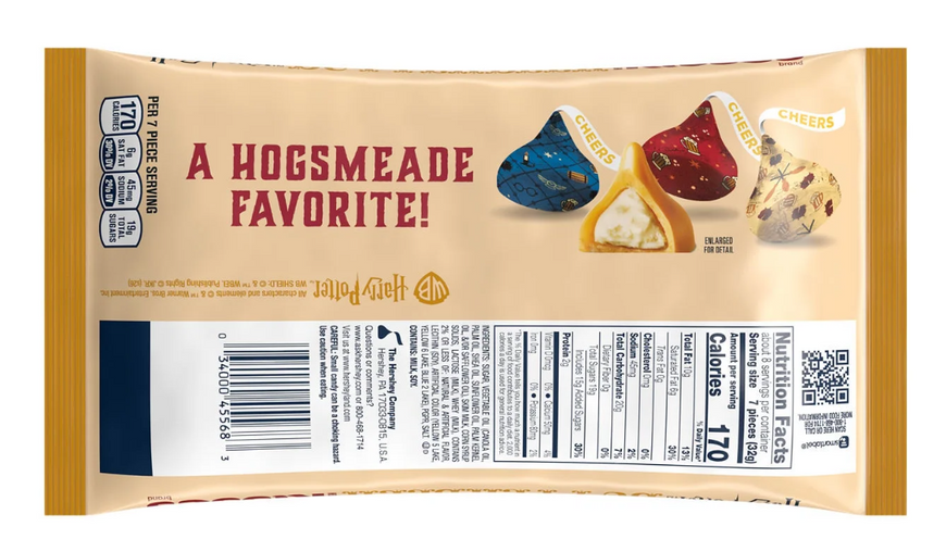 Шоколадні цукерки Hershey's Kisses Harry Potter Butterbeer Flavored Easter Candy 255г 8332 фото