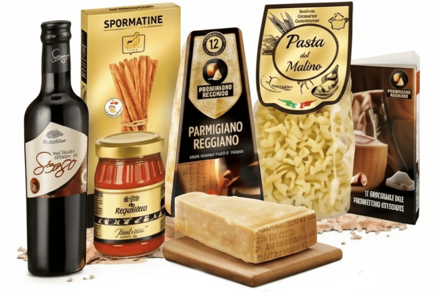 Подарунковий набір RegaliDea Confezione Con Parmigiano Reggiano Antichi Sapori 6 компонентів 10080 фото