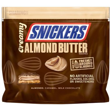 Цукерки Snickers Creamy Almond Butter Candy Bars 218.3 g 1042 фото