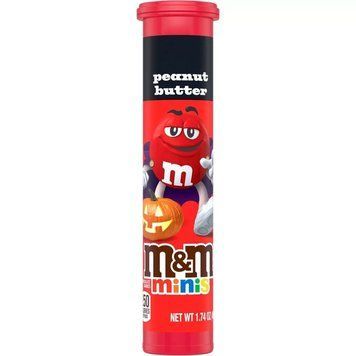 Драже M&M's Minis Halloween Peanut Butter Chocolate Candy Megatube 49.3 г 7328 фото