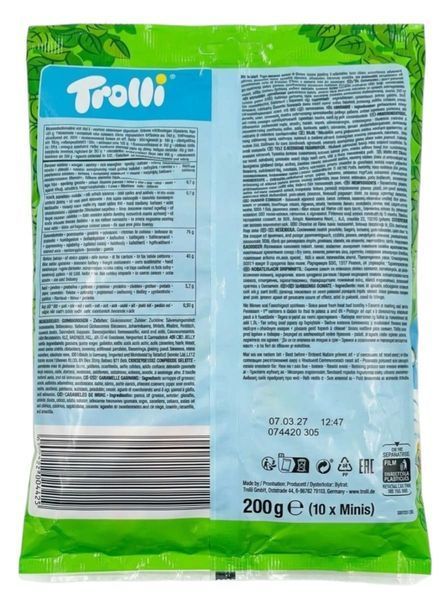 Желейні цукерки Trolli Funny Bunnies 200г 10475 фото
