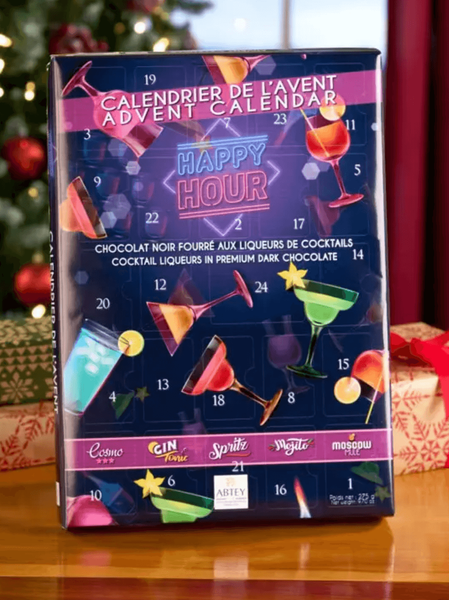 Адвент Календарь Abtey Happy Hour темный шоколад с ликером 275 г. 7711 фото
