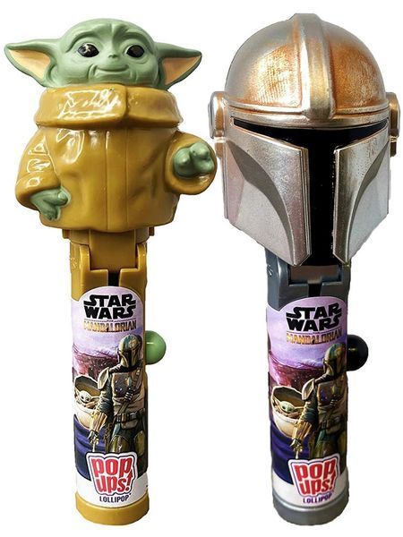 Конфета в диспансере Star Wars Grogu Pop Up Lollipop Case 5875 фото