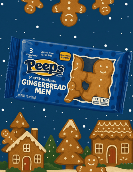 Маршмеллоу Peeps Marshmallow Gingerbread Men 42г 9982 фото