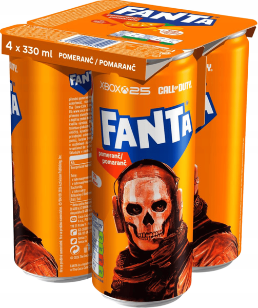 Газований напій Fanta Xbox Call of Duty Ghost Orange 330мл 11176 фото