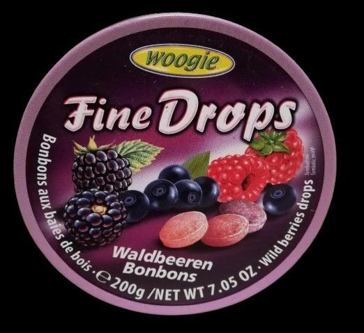Леденцы Woogie Fine Drops со вкусом лесных ягод 200г 7122 фото