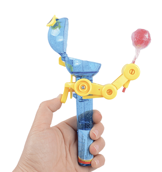 Льодяник із тримачем Tom Pop Candy Joygum Робот в окулярах 1шт, 8г 9592 фото