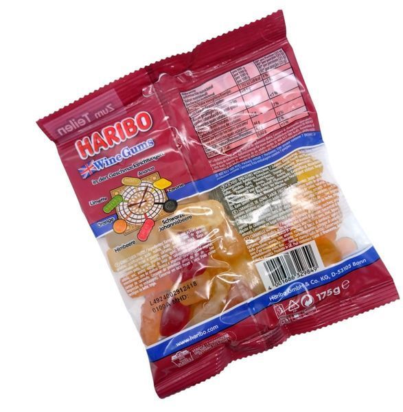 Желейные конфеты Haribo Wine Gums 175г 10977 фото