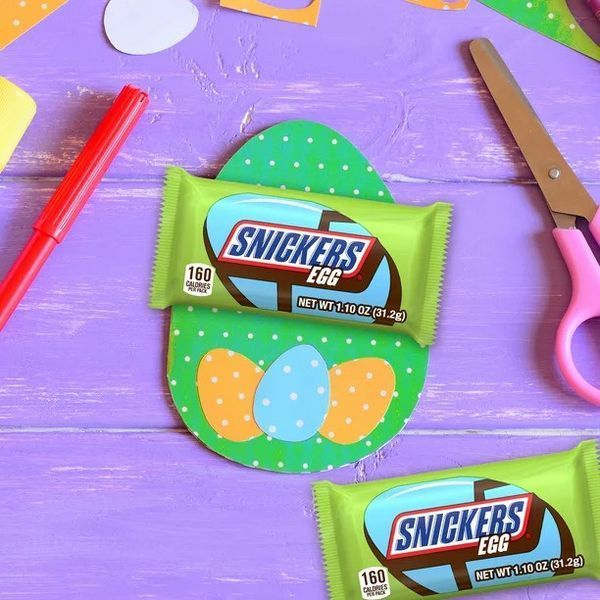 Шоколадные яйца Snickers Caramel Easter Chocolate Candy Bar Easter Egg Candy - 6 шт 4821 фото