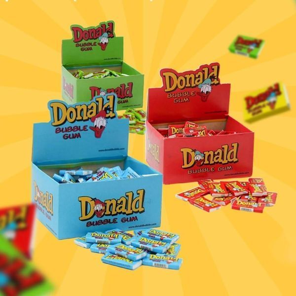 Жевательная резинка DONALD ML MAPLE LEAF Желтая 100шт 6819 фото