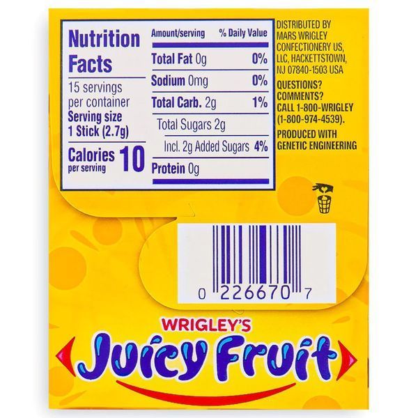 Жвачка Wrigley Juicy Fruit Stick Pack 15 шт 5444 фото