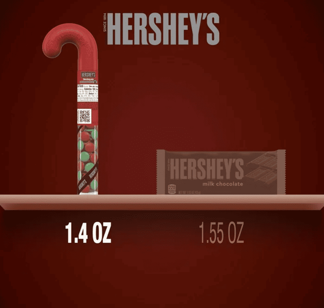 Тростина з драже Hershey's Hershey-Ets Christmas Candy 40г 9932 фото
