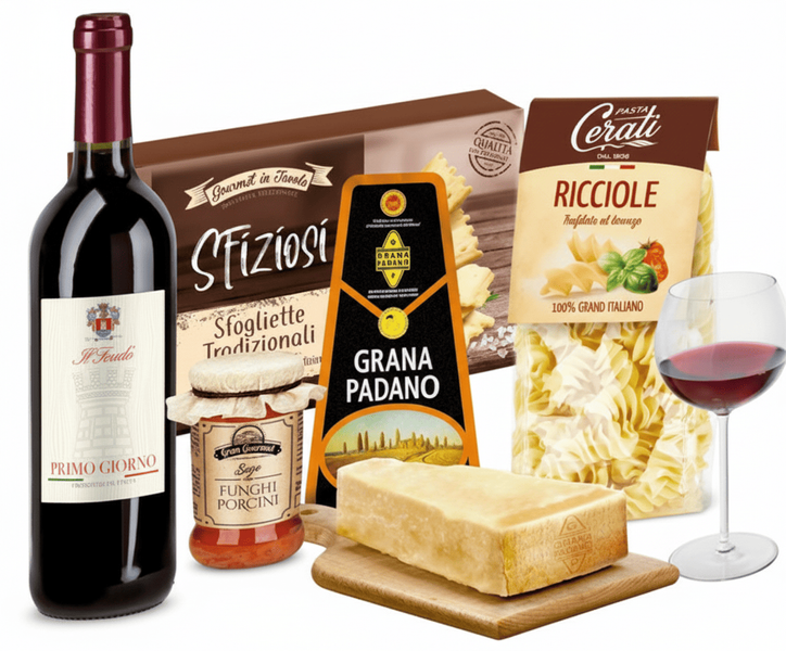 Подарунковий набір RegaliDea Grana Padano Pranzo Italiano 5 компонентів 10081 фото