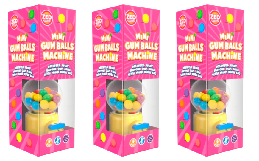 Жувальні гумки Zed Candy Mini Gumball Machine Gift Box 175г 7660 фото