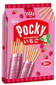 Японские палочки Glico Pocky Strawberry 9шт, 108г 8628 фото