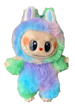 Різнокольорова м'яка іграшка-брелок Лабубу Pop Mart Monsters Labubu Fall in Wild, 17см 8996 фото