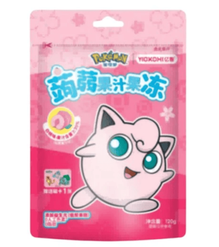 Желейные конфеты Yizhi Pokemon White Peach Flavored Konjac Juice Jelly 120г 9146 фото