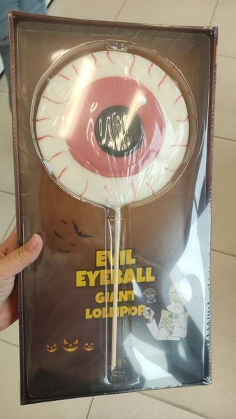 Леденец Глаз Beasty Bat Giant Lollipop Halloween 400g 5695 фото