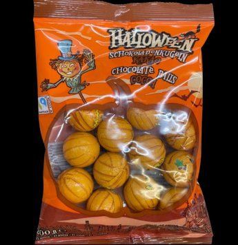 Шоколадні цукерки Halloween Pumpkin Milk Chocolate Balls 200г 7513 фото