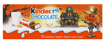 Шоколадные батончики Kinder Halloween Chocolate с молочной начинкой 150г 9497 фото