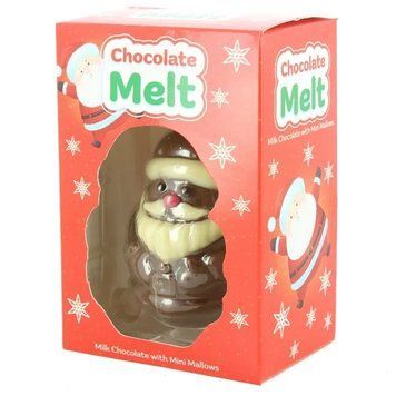 Шоколадна бомба Chocolate Melt Санта Клаус з маршмеллоу 38 г 6089 фото