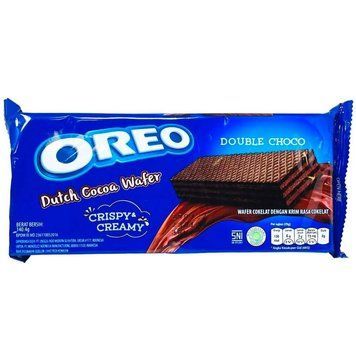 Вафля Oreo Crispy & Creamy Double Choco Dutch Cocoa Wafer 140g 4452 фото