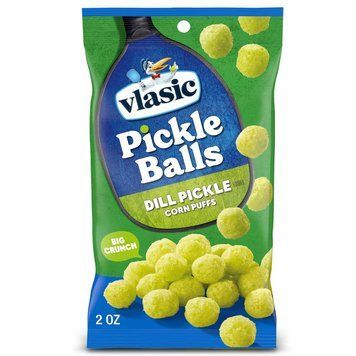 Кукурудзяні кульки Vlasic Pickle Balls Dill Pickle Corn Puffs 56г 9983 фото