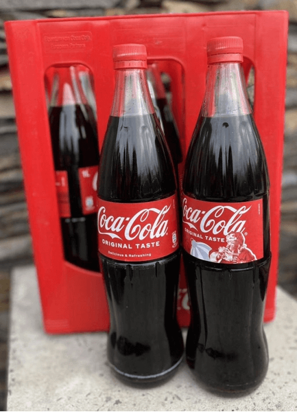 Блок Coca-Cola Original Limited Edition у скляній пляшці 6x1 л. 6006 фото