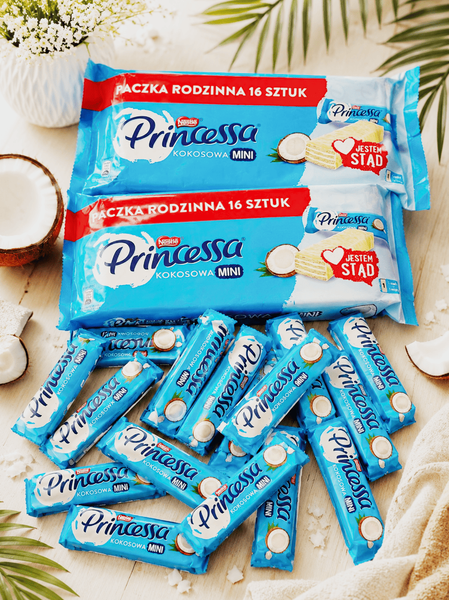 Вафельні батончики Nestle Princessa Kokosowa Mini 16шт х 13г 11741 фото