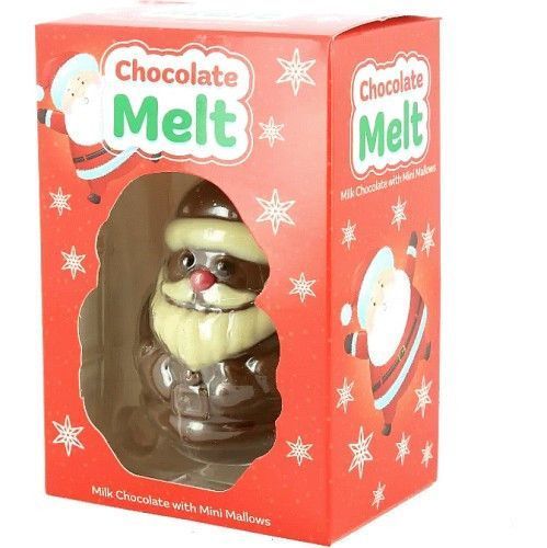 Шоколадна бомба Chocolate Melt Санта Клаус з маршмеллоу 38 г 6089 фото