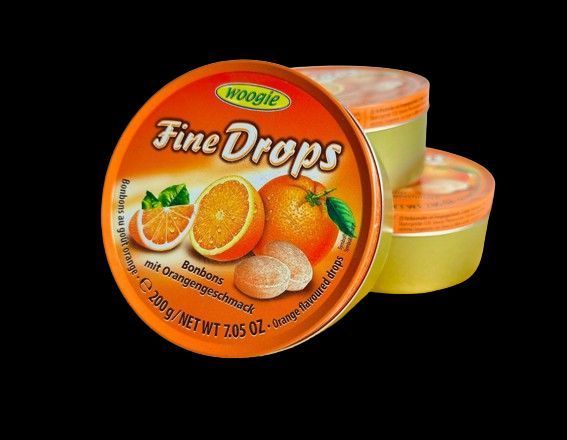 Леденцы Woogie Fine Drops со вкусом апельсина 200г 7123 фото