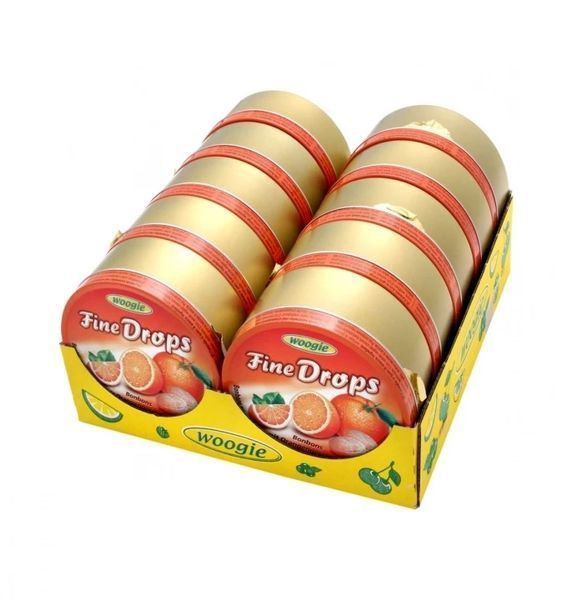 Леденцы Woogie Fine Drops со вкусом апельсина 200г 7123 фото