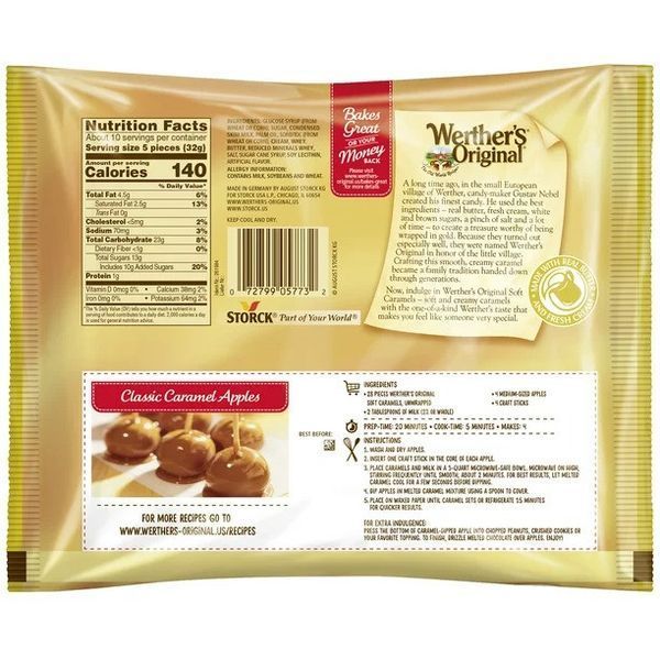 Конфеты Werthers Original Soft Caramel Candy 306g 5069 фото
