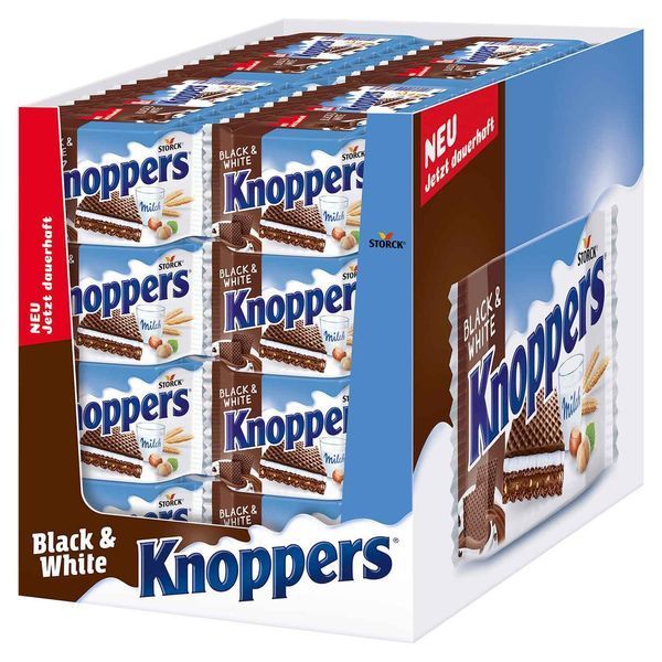 Вафли Knoppers Black & White 8s 200g 5868 фото