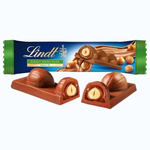 Шоколадний батончик Lindt Ganze Haselnuss Milch Chocolate Bar 35г 10577 фото