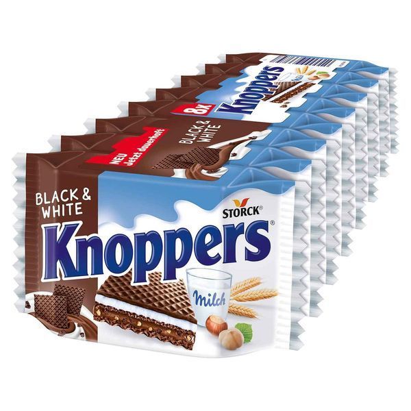 Вафли Knoppers Black & White 8s 200g 5868 фото