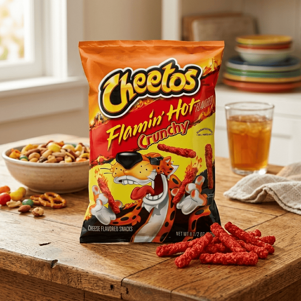 Кукурузные снеки Cheetos Flamin' Hot Crunchy 81г 11227 фото