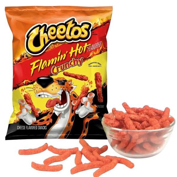 Кукурузные снеки Cheetos Flamin' Hot Crunchy 81г 11227 фото