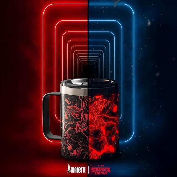 Термокружка Bialetti Stranger Things світиться в темряві 420мл 10132 фото