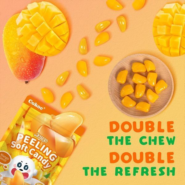 Желейные конфеты Cokoc Peelable Gummies Peeling Soft Candy Mango Flavor 60г 9347 фото