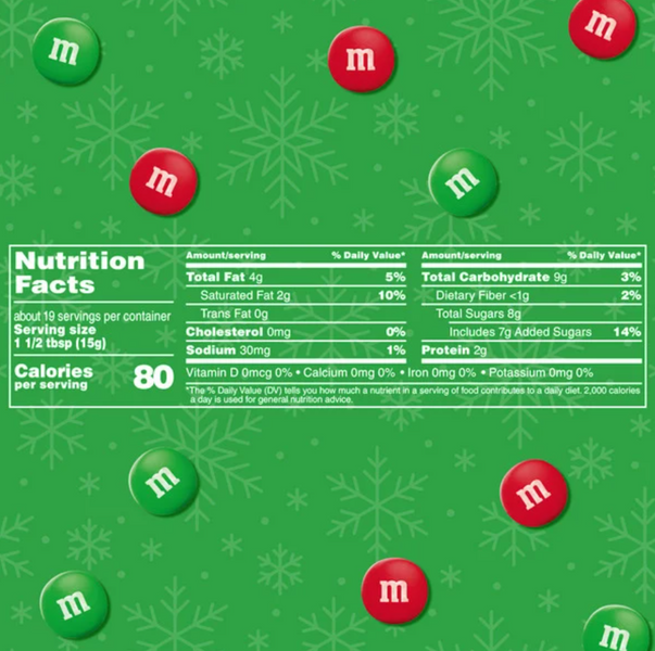 Драже M&M's Minis Peanut Butter Milk Chocolate Red & Green Christmas Candy Baking Bits 283 г 7810 фото