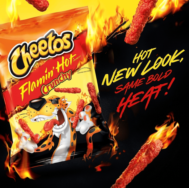 Кукурузные снеки Cheetos Flamin' Hot Crunchy 81г 11227 фото