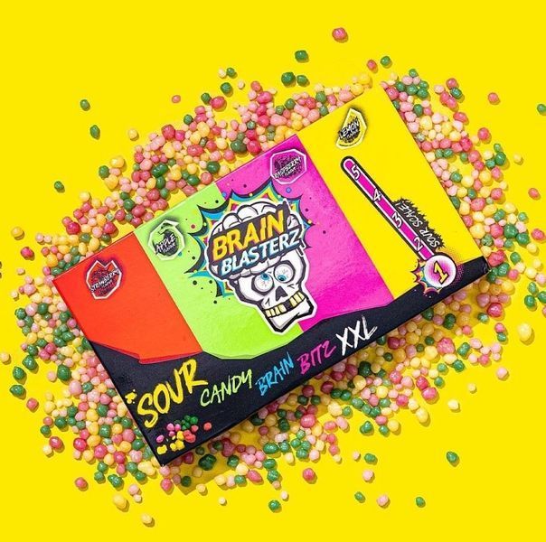 Конфеты Brain Blasterz Sour Candy Brain Bitz XXL 9833 фото