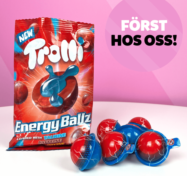 Жевательные конфеты Trolli Energy Balls Jelly Pops 75г 9096 фото